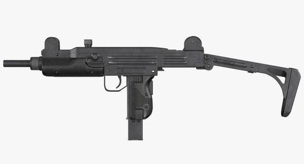 Modele 3d De Mitraillette Uzi Smg Turbosquid