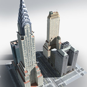 3D model new york manhattan lexington