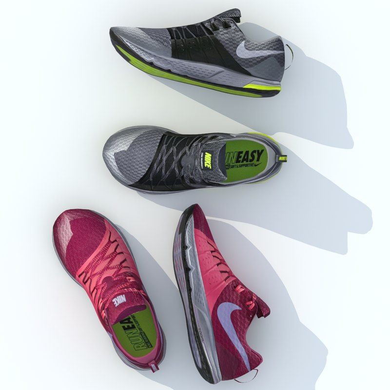 3D running nike zoom wild model 