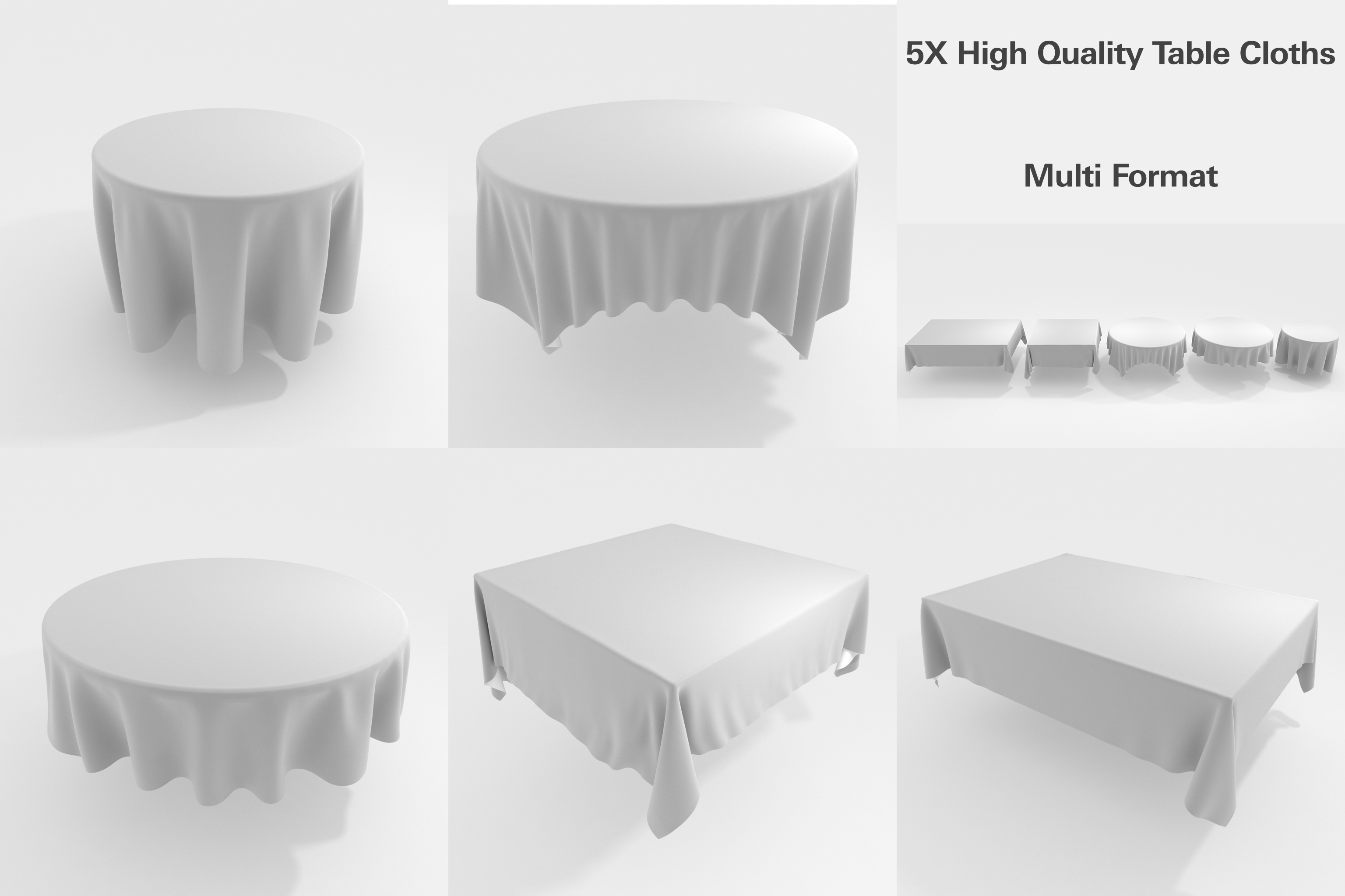 3ds Max model Round Table Cloth