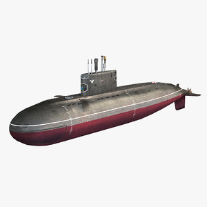 russian kilo class submarine 3D model