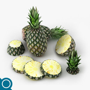 pineapple fruit 3D