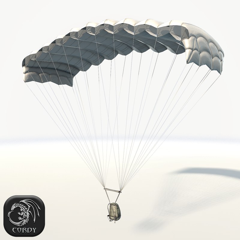 3D parachute ready games model - TurboSquid 1158180