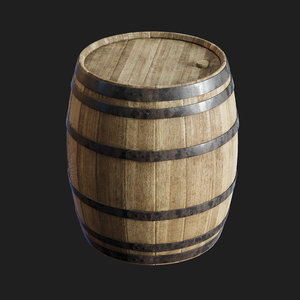 old barrel 3D model