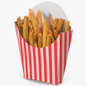 french fries 6 3D model