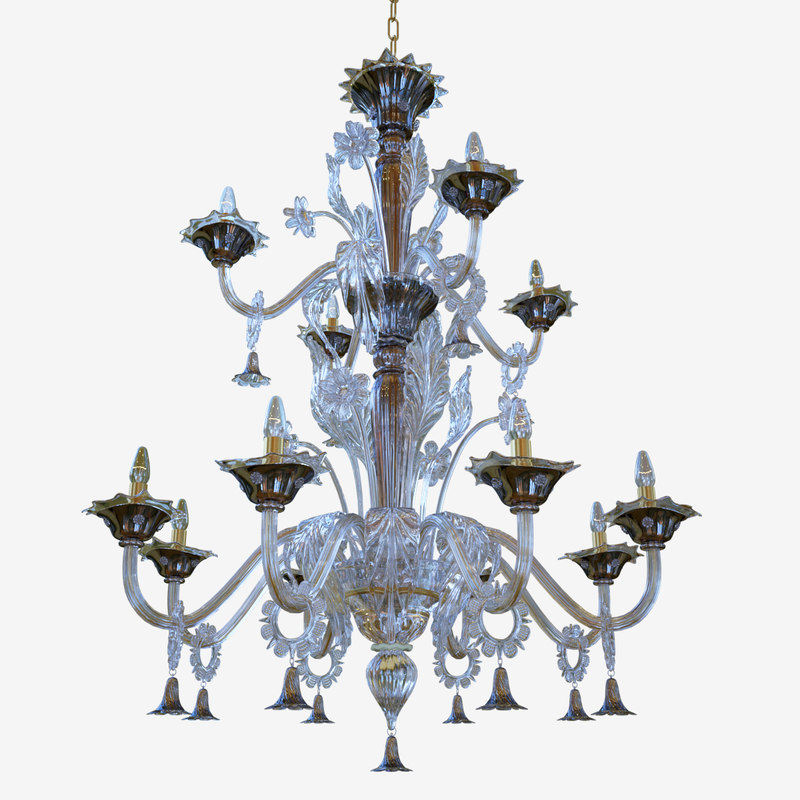 Chandeliers lights giustinian 3D model TurboSquid 1158626