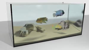 fish aquarium 3D model