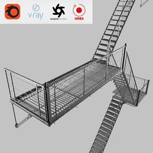 evacuation ladder 3D model
