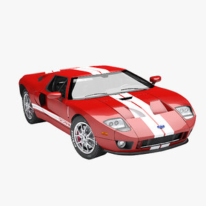 3D american sport car
