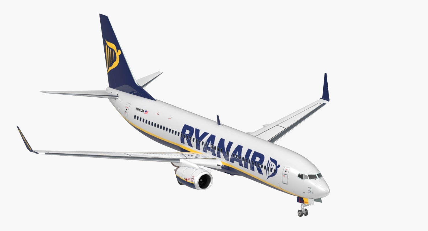 3D model boeing 737-800 ryanair - TurboSquid 1159028