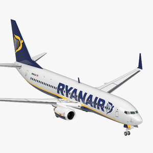 3D model boeing 737-800 ryanair