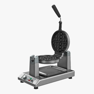 3D model commercial waffle baker machine