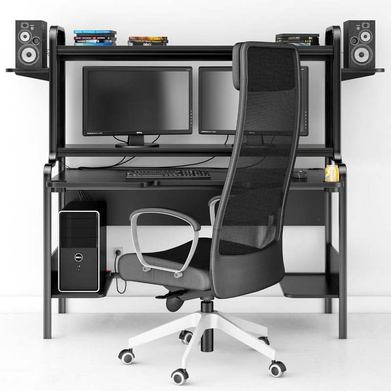 3D computer table model TurboSquid 1159064