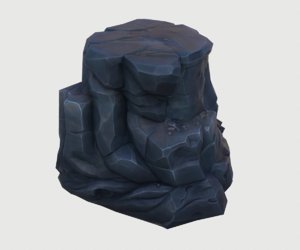 3D volcanic rock