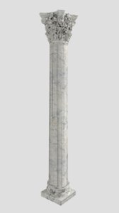 marble corinthian column 3D model