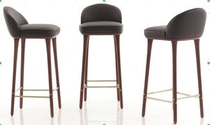 3D cushion bar stool model