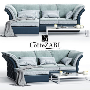 cortezari tiago corner sofa 3D model