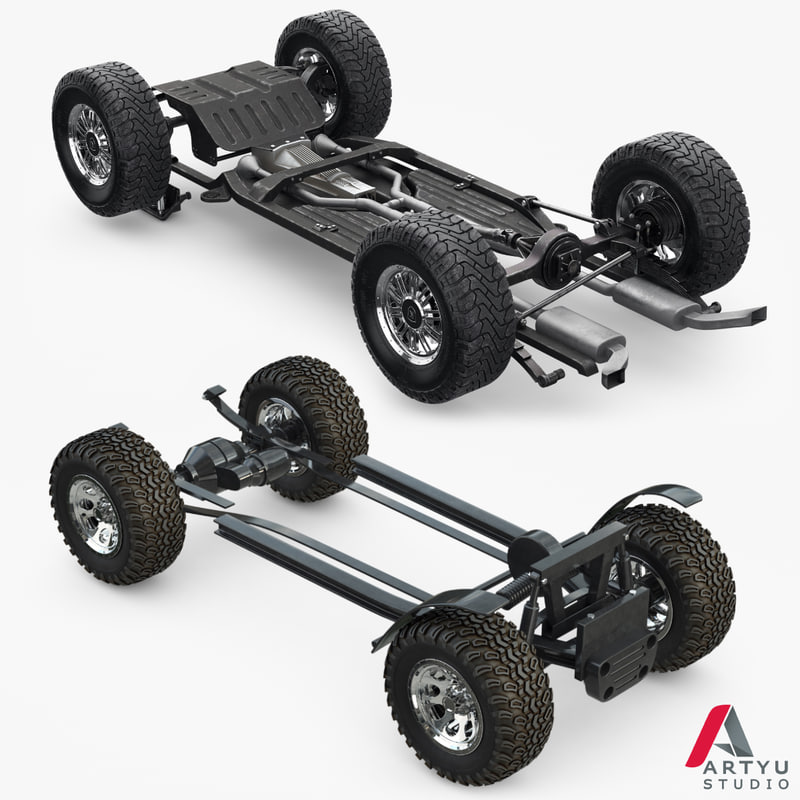 Suv car chassis frame 3D model TurboSquid 1159372
