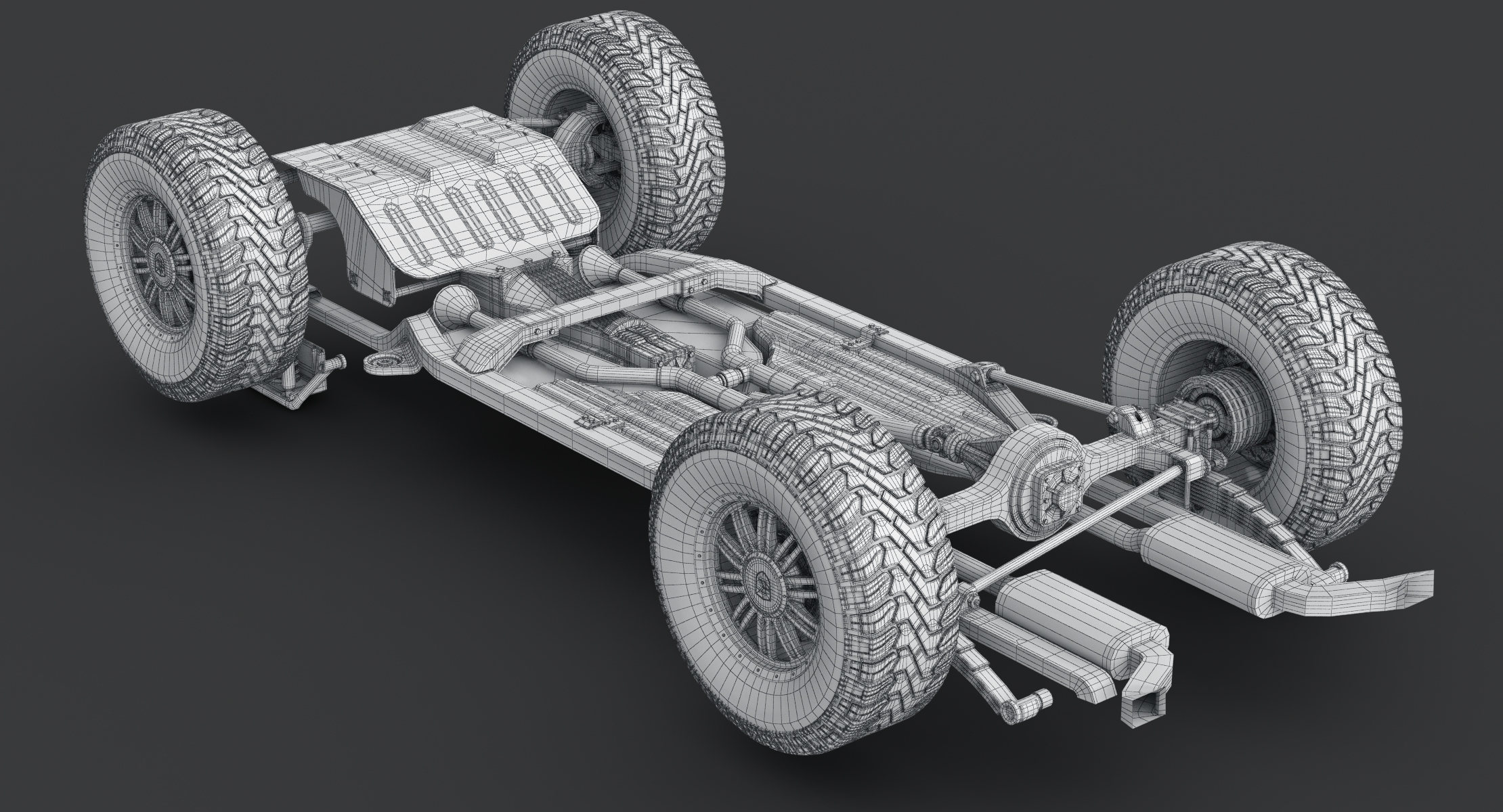 SUV, 자동차 섀시 프레임 3D 모델 - TurboSquid 1159372