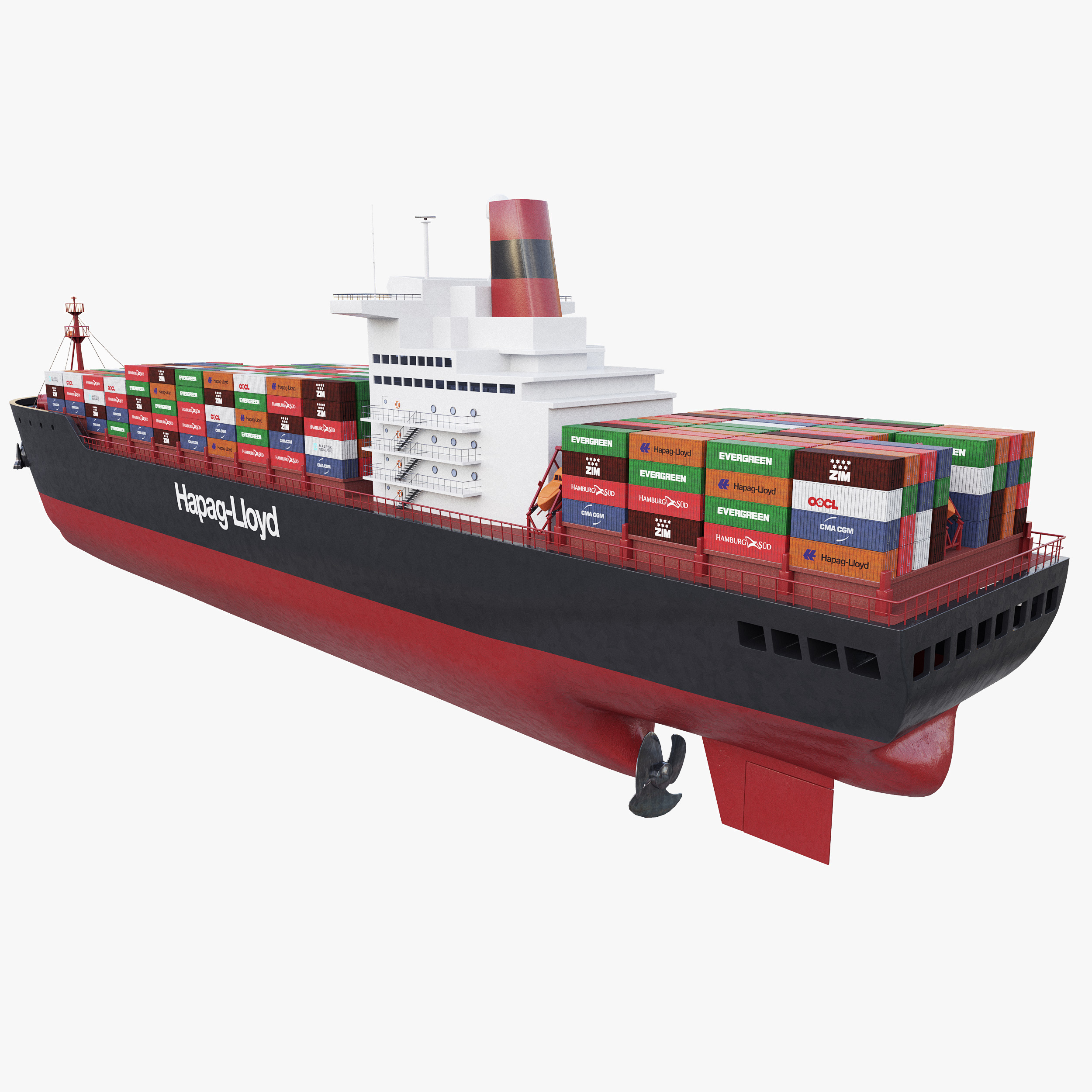 3D container ship model - TurboSquid 1159396