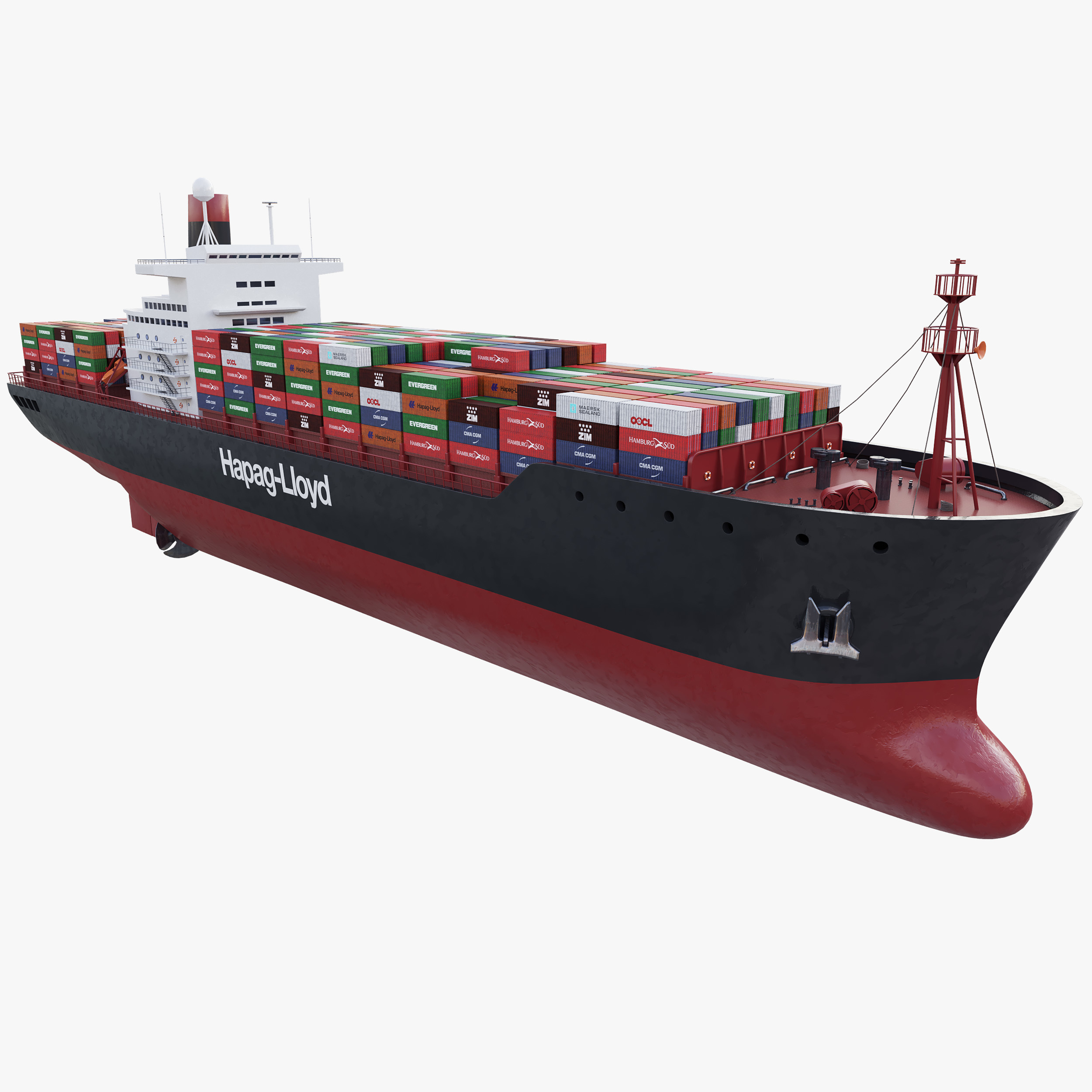 3D container ship model - TurboSquid 1159396