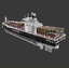 3D container ship model