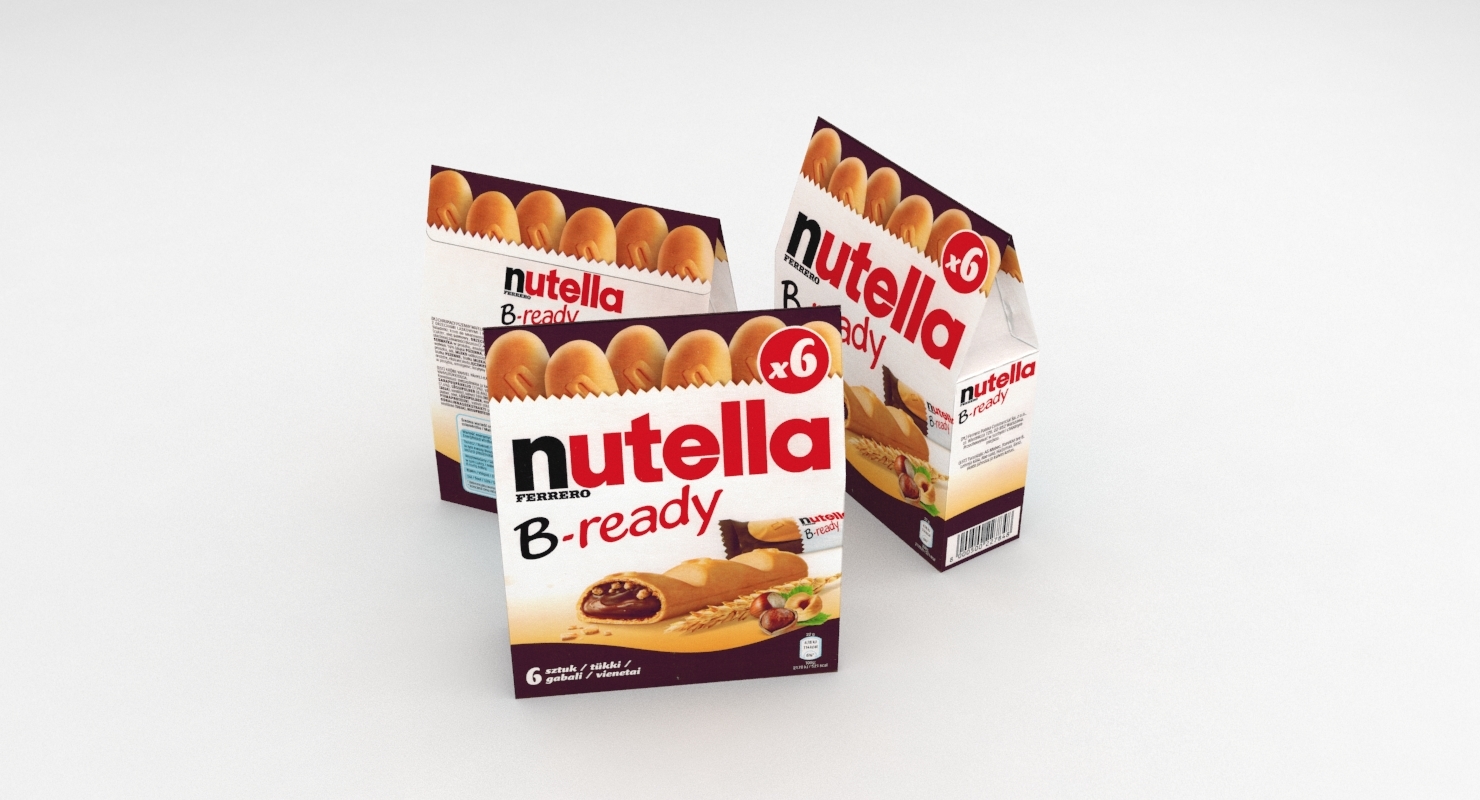 Modèle 3D De Sac Ferrero Nutella B-ready X6 132g - TurboSquid 1159429