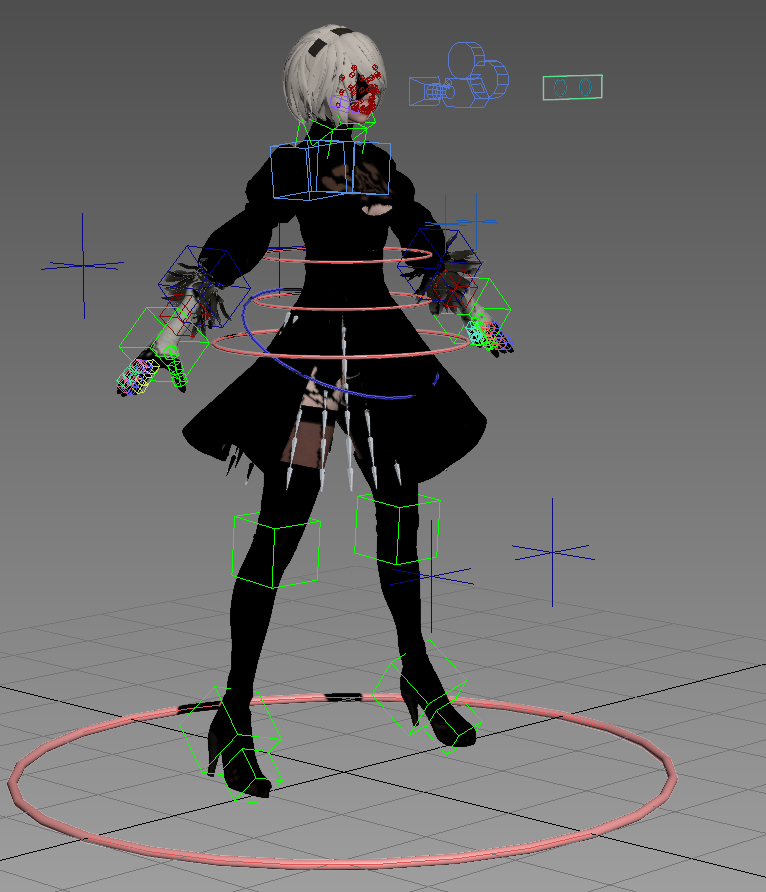 3D rigged 2b model - TurboSquid 1159435