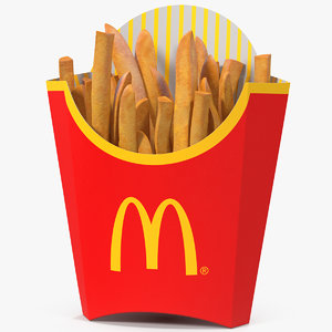 french fries mcdonalds 3D model