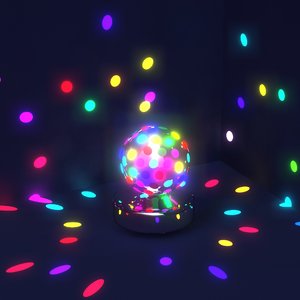 rotating disco lights 3D model