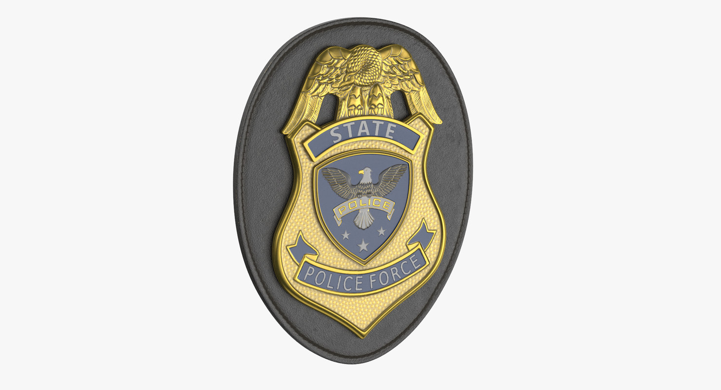 free 3d model of sheriff badge for 3d blender