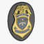 police badges modern 02 3D