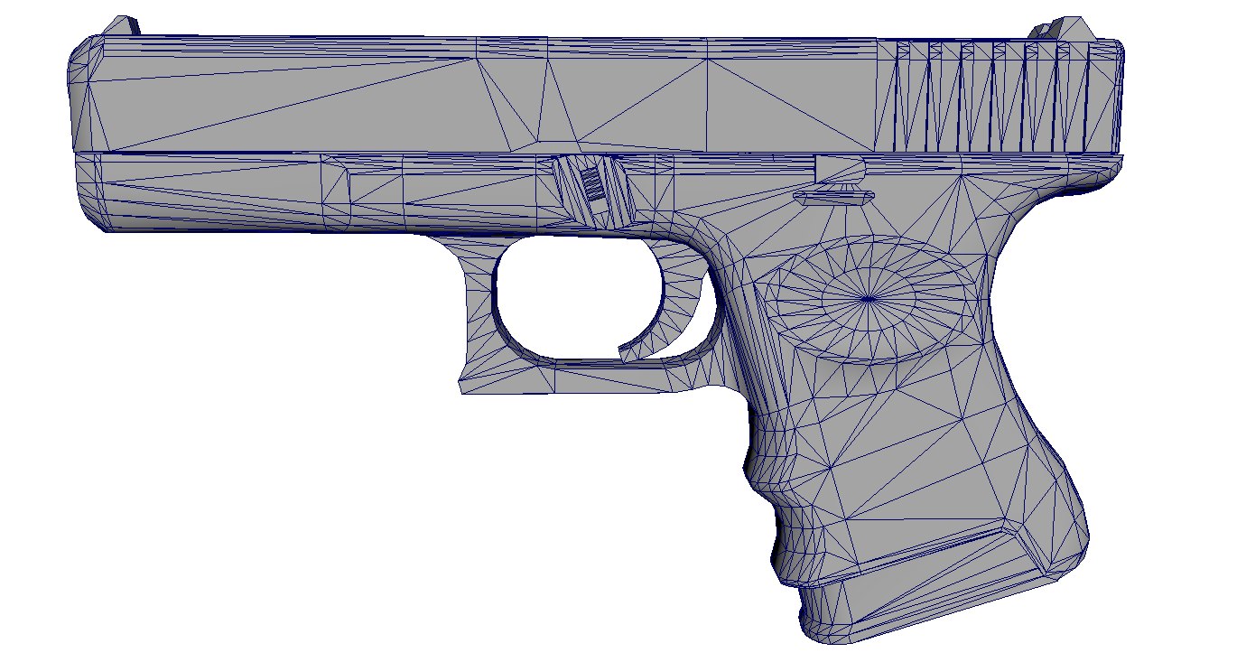 Glock 18 Pistol 3d Model Turbosquid 1159898