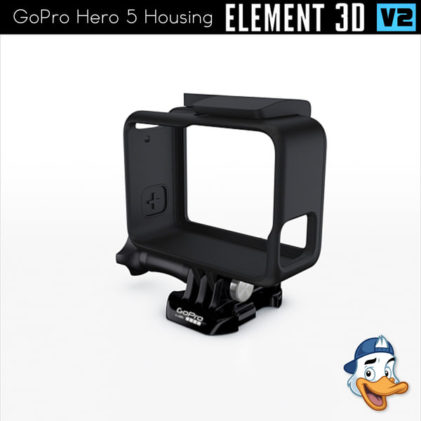 3D gopro hero 5 housing model