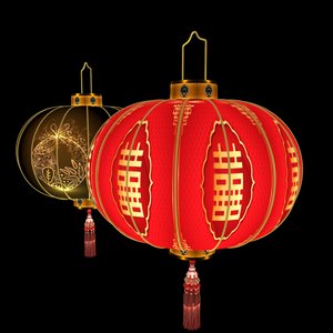 中国灯笼3d模型