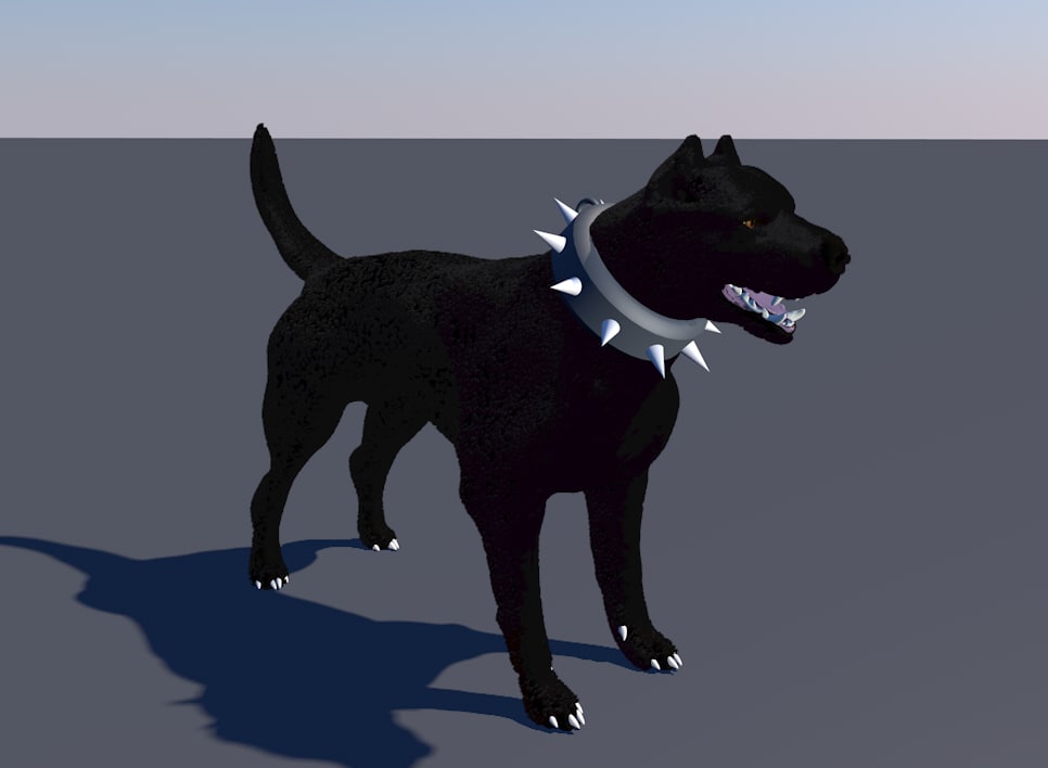 Male Pitbull Bull Dog 3d Model Turbosquid 1159990