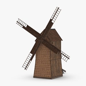 3D windmill-01 model