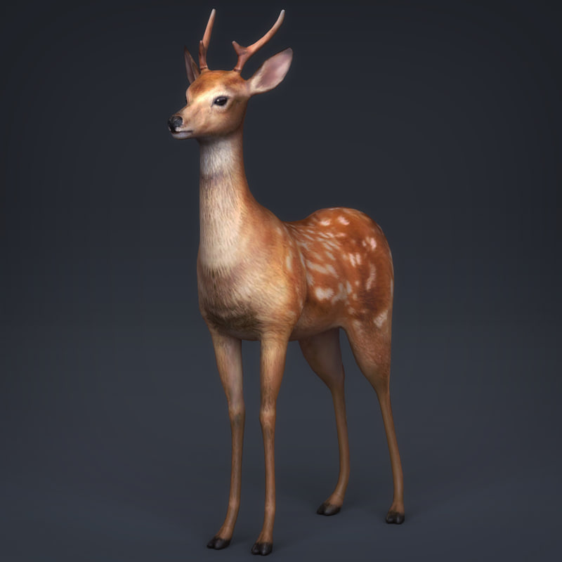 realistic deer figurines