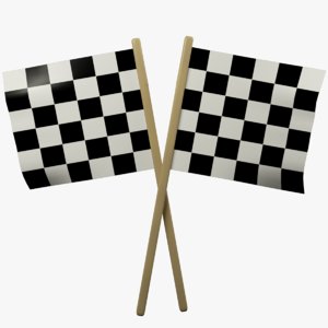 3D racing flags