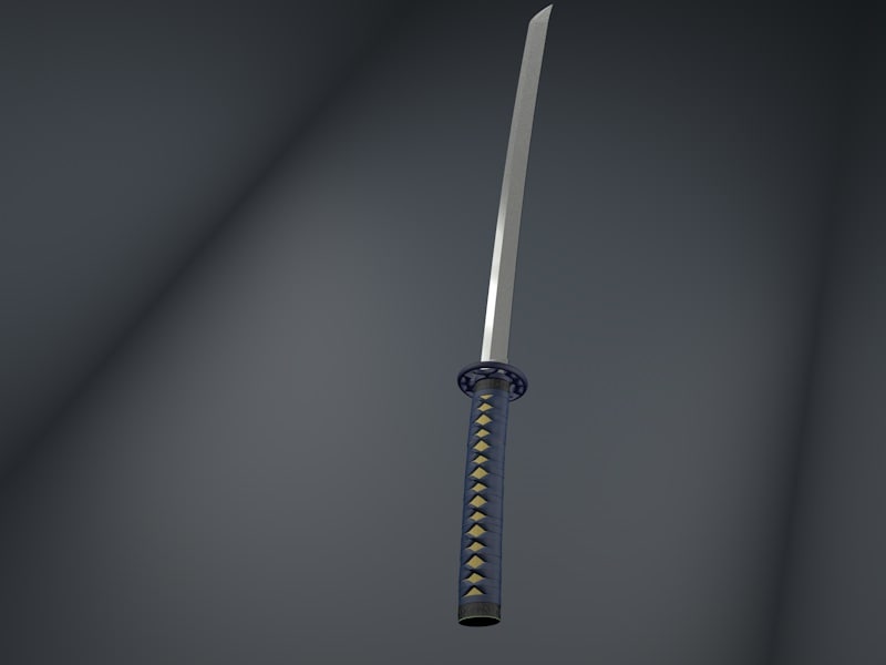 3D ninja sword TurboSquid 1160473