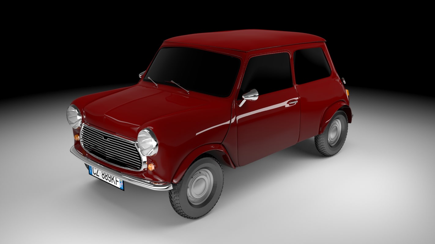 Austin mini 1968 3D model - TurboSquid 1160481
