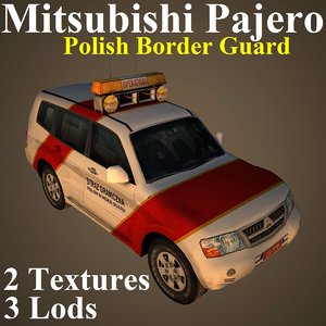 3D model mitsubishi pajero bor