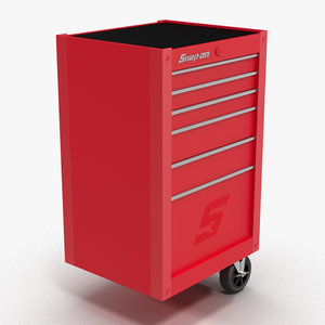 tool storage end red 3D model