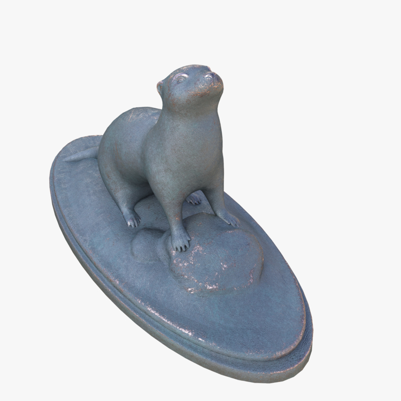 3D otter sculpture - TurboSquid 1160682