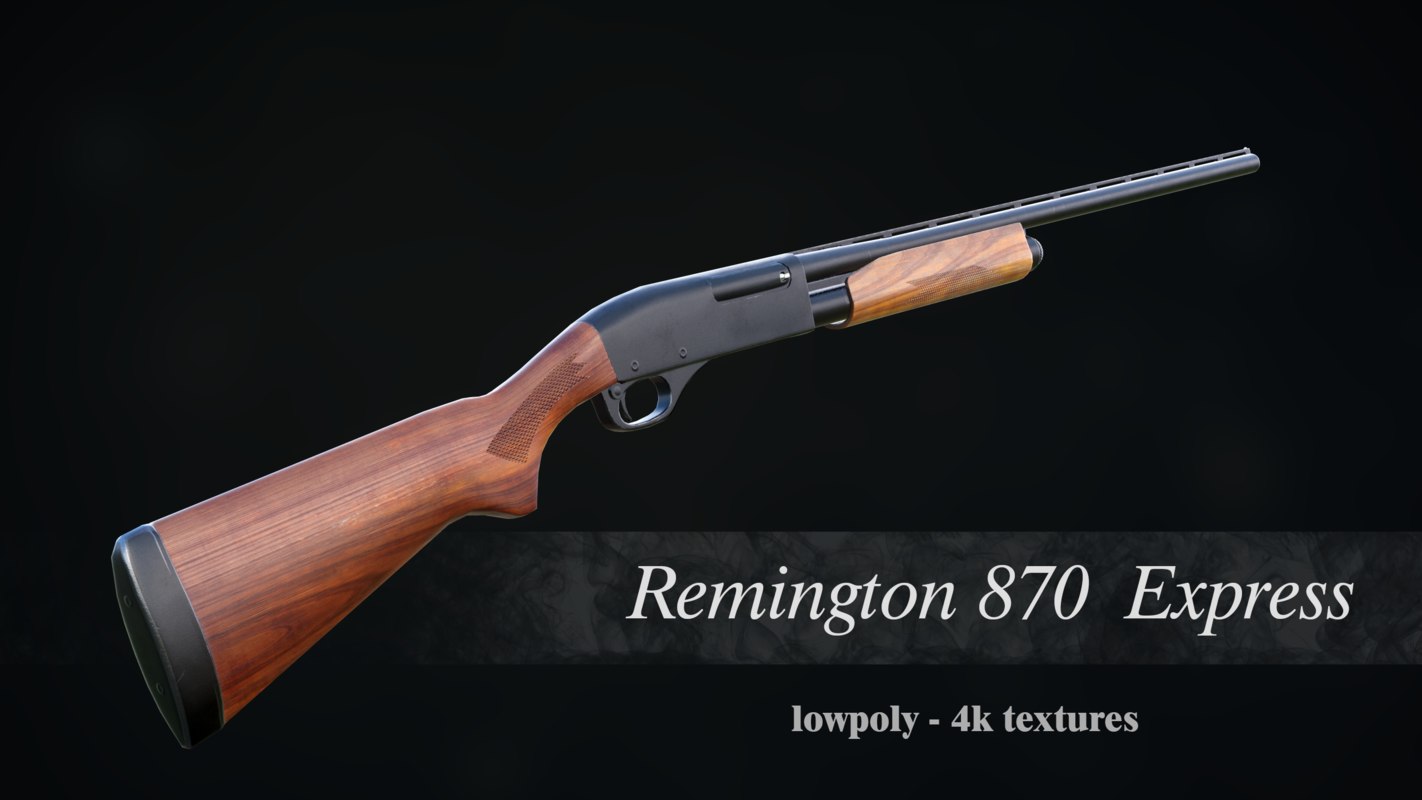 Remington 870 express model - TurboSquid 1160875