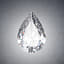 3D pear diamond