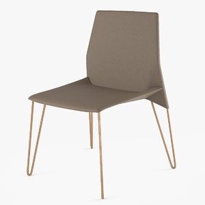 3D model chair heron bonaldo