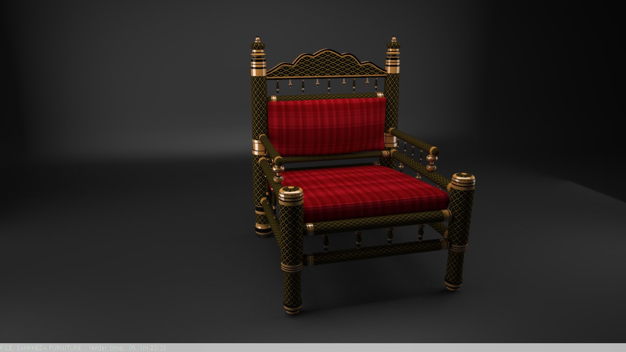Sankheda furniture 3D model - TurboSquid 1161250