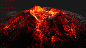 volcano 3D model
