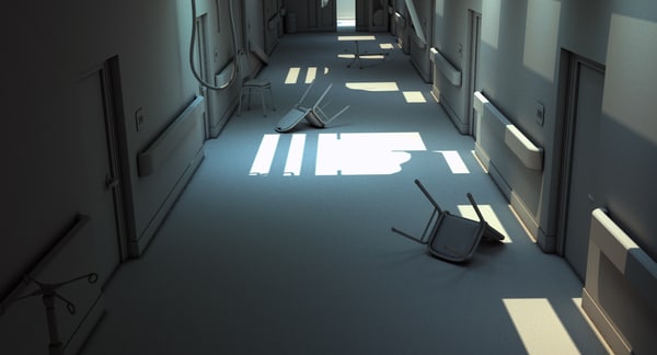 Damaged hallway 3D - TurboSquid 1161331